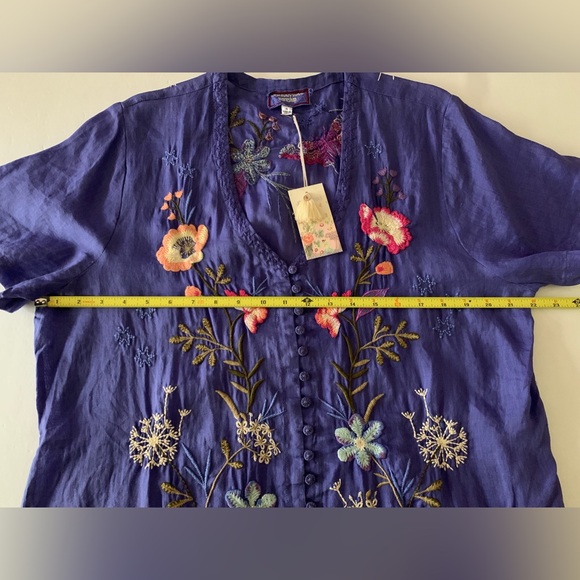 Johnny Was Workshop Nila Easy Breezy  Tunic Dress Embroidered Size Large - Picture 7 of 12